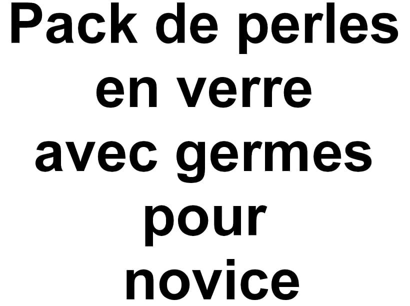 Perles en verre avec germes de 2 mm pour la pêche du gardon